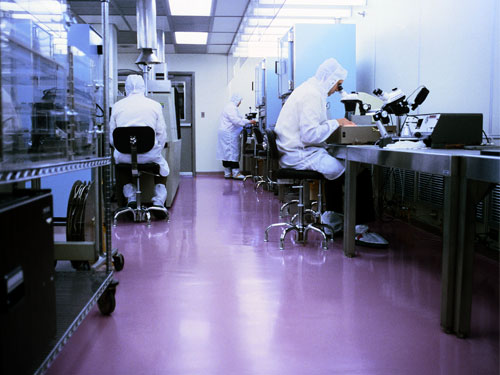 stonlux epoxy flooring in clean room